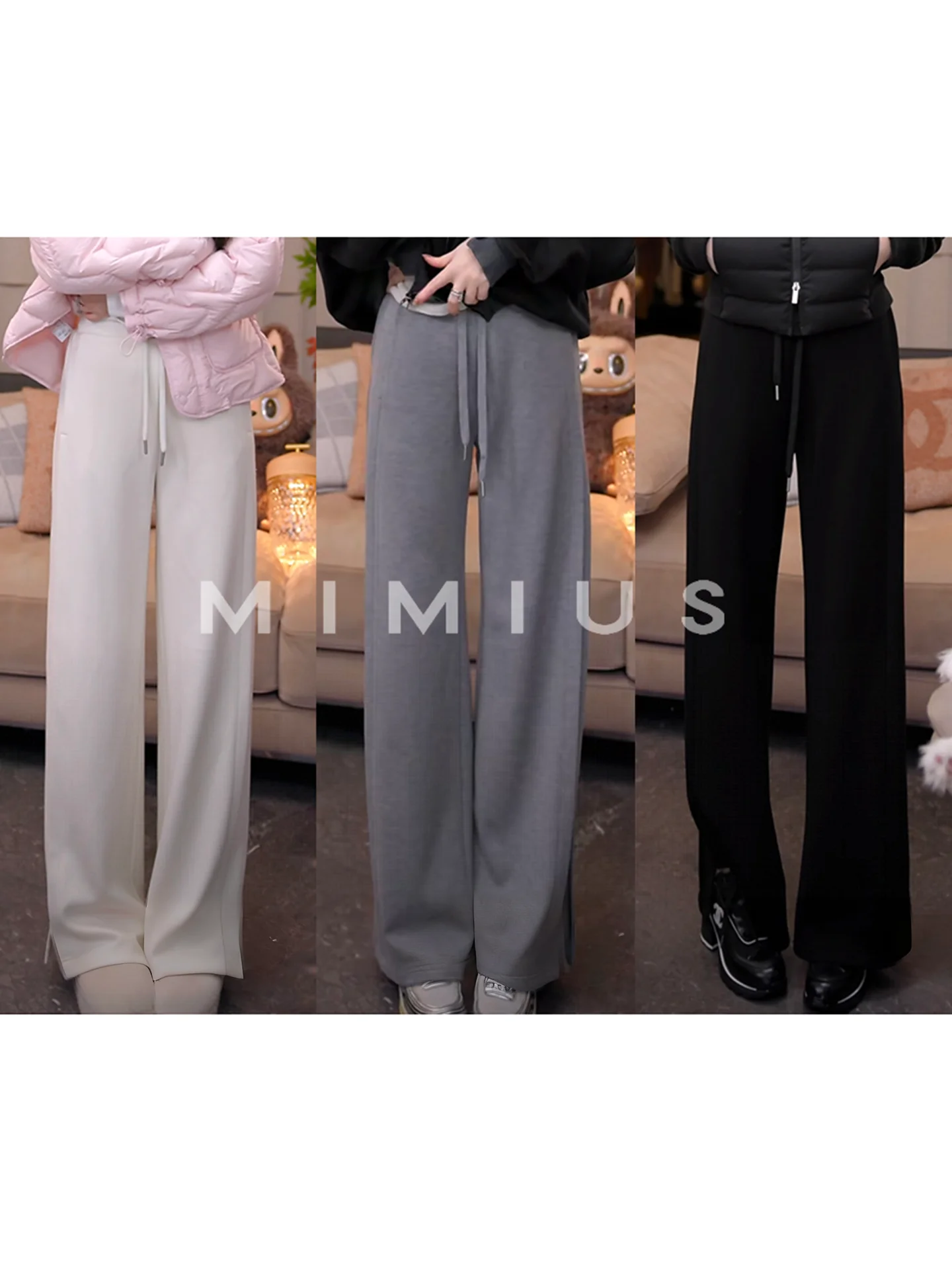 

Casual Straight Leggings Women's Comfortable Fce Lined Drapey Slimming Versatile Cotton 00% Autumn Faion Hanfu Top