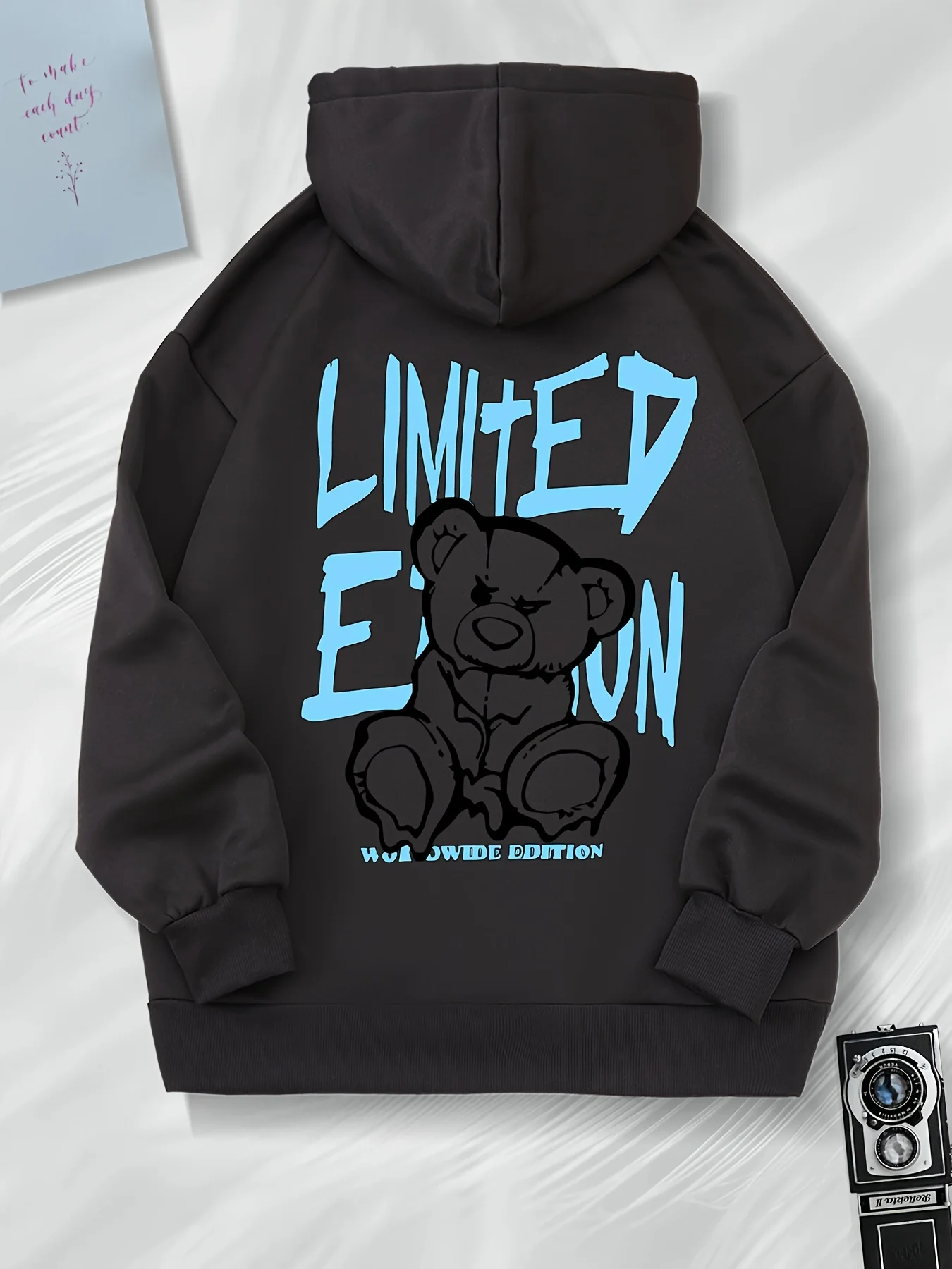 

Толстовка с милым принтом Angry Bear с длинным рукавом, повседневная женская толстовка, повседневная одежда