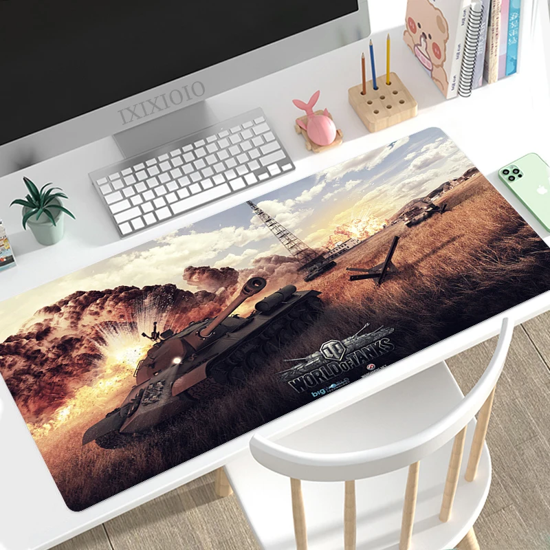 World of Tanks Mouse Pad Gaming XL Large New HD Mousepad XXL Mouse Mat Office Natural Rubber Carpet Gaming laptop Mice Pad