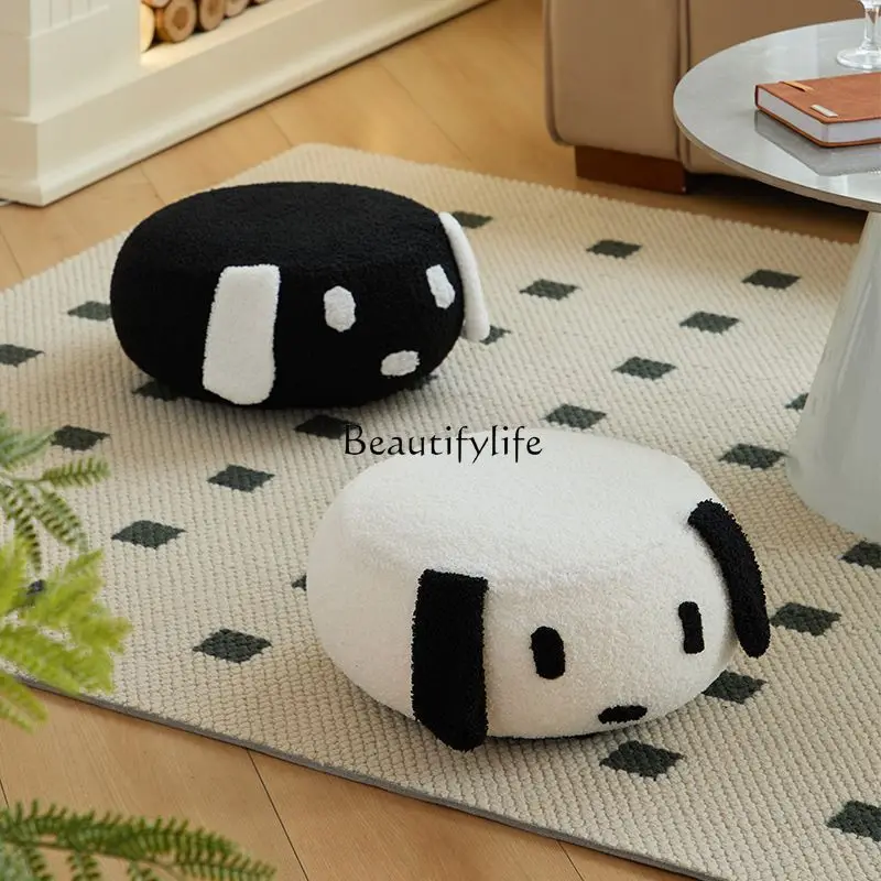 Cute animal small bench home living room creative shoe changing stool cute door