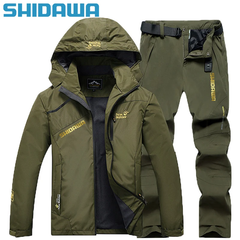 

Shidawa-Windproof Waterproof Fishing Suit, Hooded Jacket, Quick Dry, Breathable, Climbing, Hunting Clothes, Thin, Spring, Autumn
