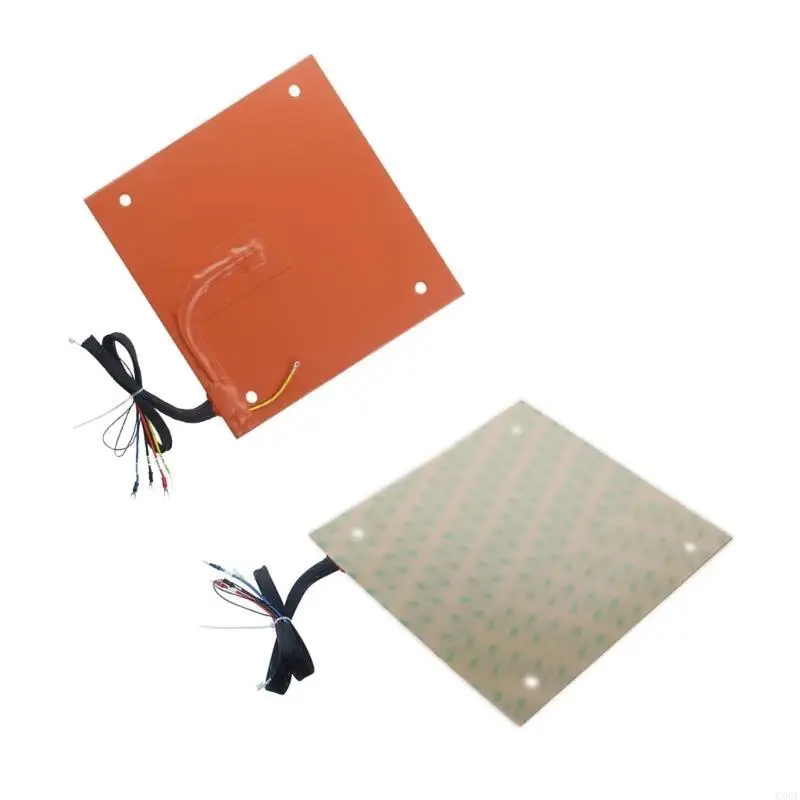 C90F 800W 120V/220V وسادة تسخين السيليكون لزائد لوحة تسخين الطابعة ثلاثية الأبعاد تسخين