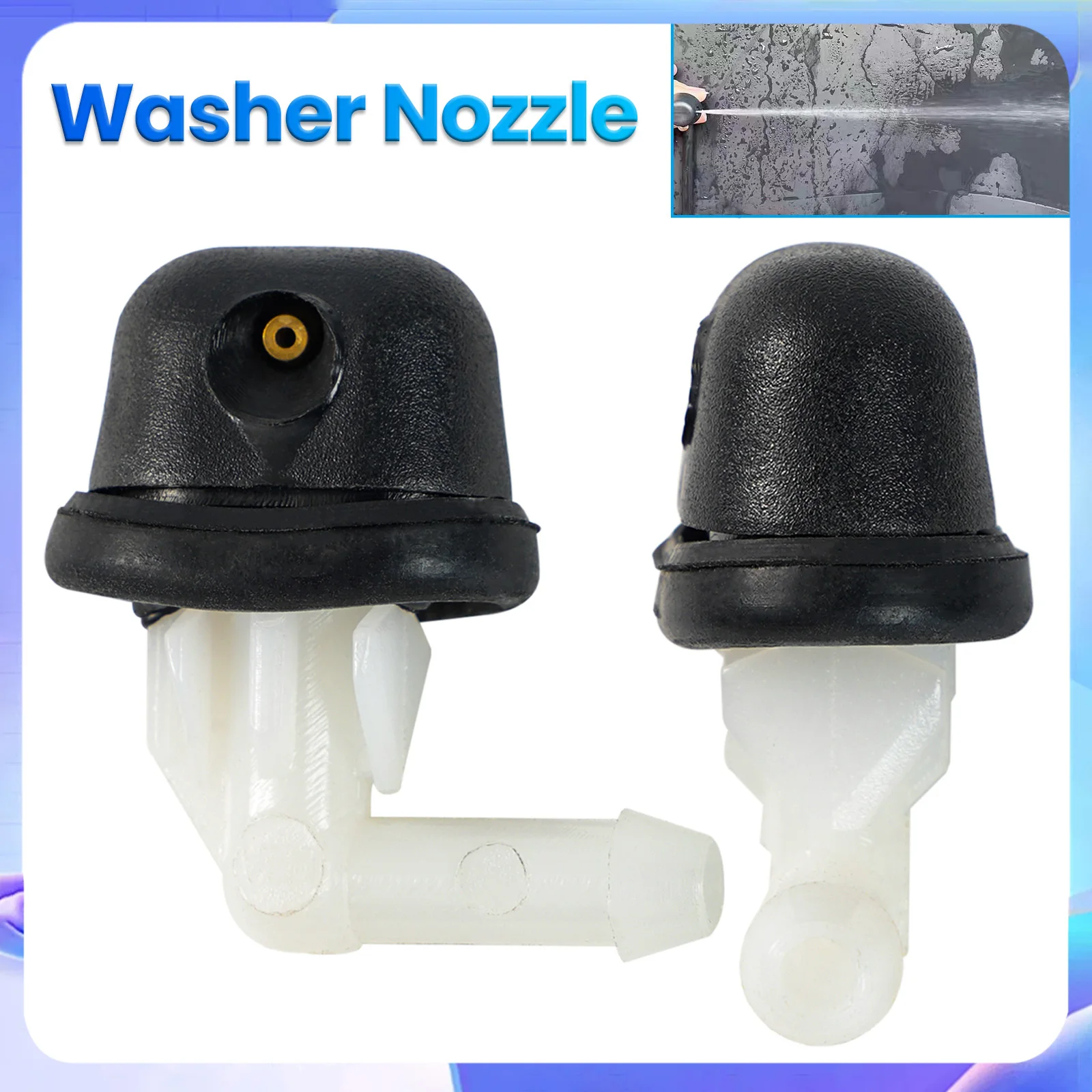 2Pcs Rear Windscreen Water Spray Windshield Wiper Washer Nozzle Jet For Citroen Xsara Picasso Xantia C4 Picasso Saxo 6438F2