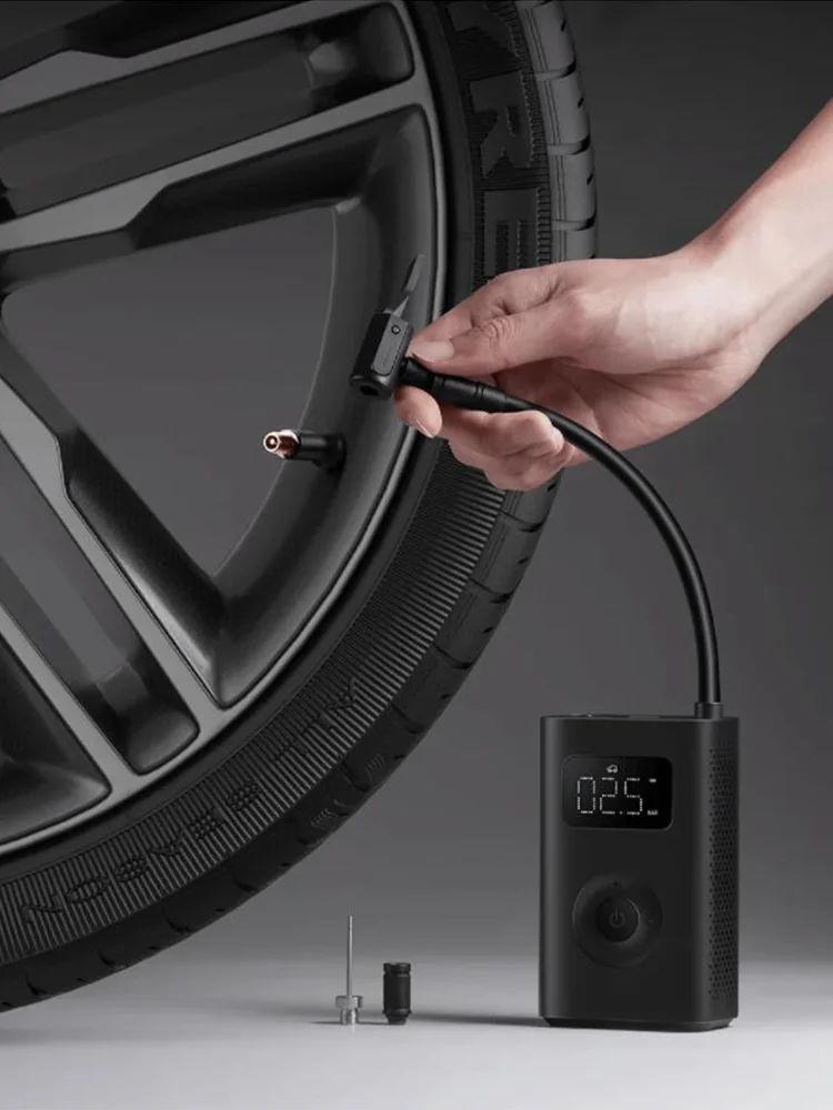 Xiaomi Mijia-Compressor de ar elétrico portátil 2, Inflator bicicleta, Mini bomba de ar, 2 para