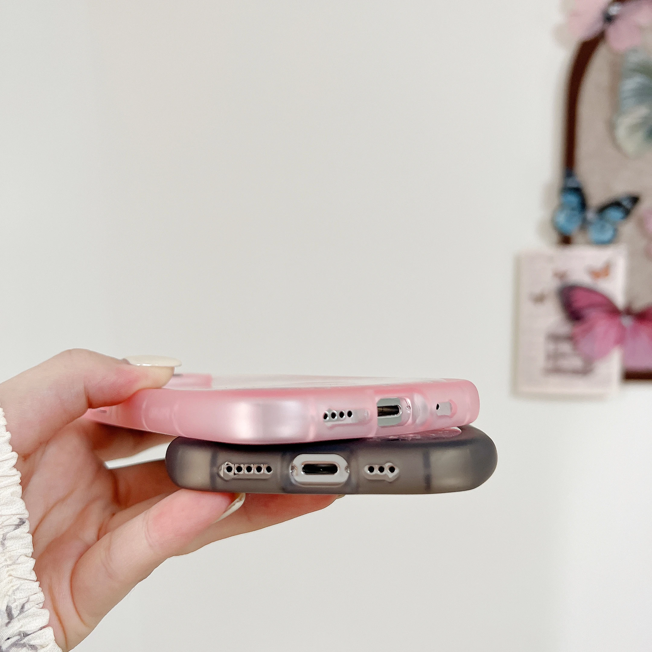 Cute Cat Ears 3D Transparent Case For iPhone 17 Air 16 15 14 Plus 13 12 11 Pro Max INS Funny Bling Glitter Star Shockproof Cover - náhled 4