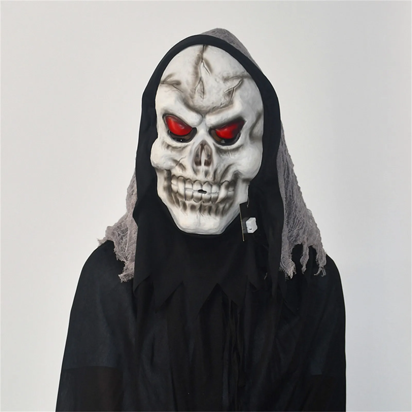 Unisex Horror Ghost Skull Mask Ghost Headgear Helmet Dress-up Cosplay Props Masquerade Halloween Party Scary Mask