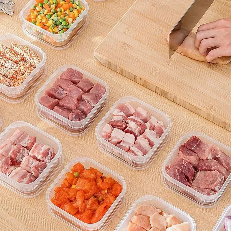 Refrigerator Freezing Antibacterial Storage Box Frozen Meat Food-Grade Dedicated Classification Sealed Small Fresh-Keeping Box