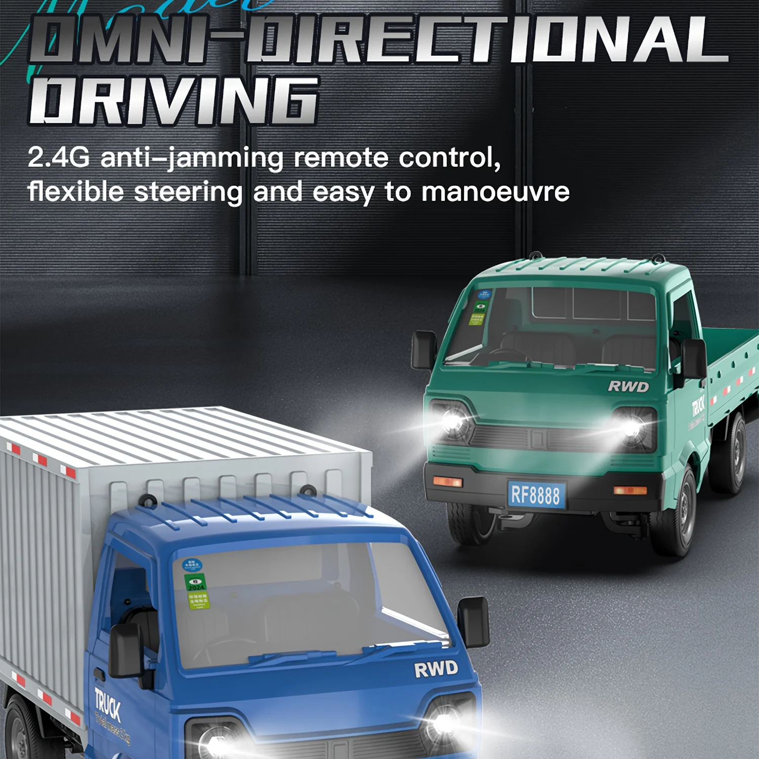 KF21 2,4G Simulation Drift RC Auto Klettern Spray Lkw 1 yg16 LED Licht Haul Fracht Fernbedienung Radio Control elektrische Spielzeug Für Kinder