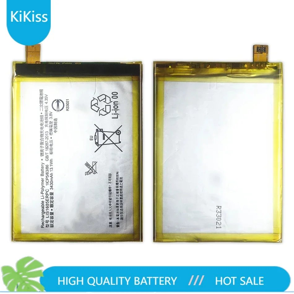 Replacement Battery LIS1605ERPC For Sony Xperia Z5P Z5 Plus Z5Plus Z 5 Plus Premium Dual E6883 E6853  Battery 3430mAh