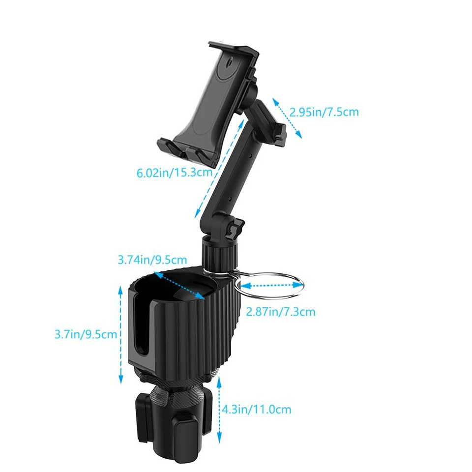 Универсальный автомобильный держатель для мобильного телефона, 4,7-12,9 дюйма