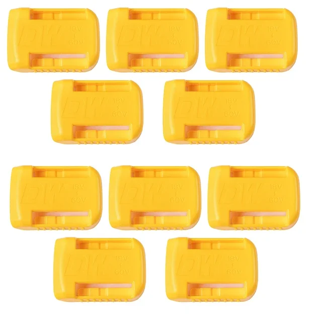 5/10Pcs Wall Storage Mounts Stander for Dewalt 18V 20V 60V Battery Holder Mount Dock Battery Belt Buckle Portable Battery Holder