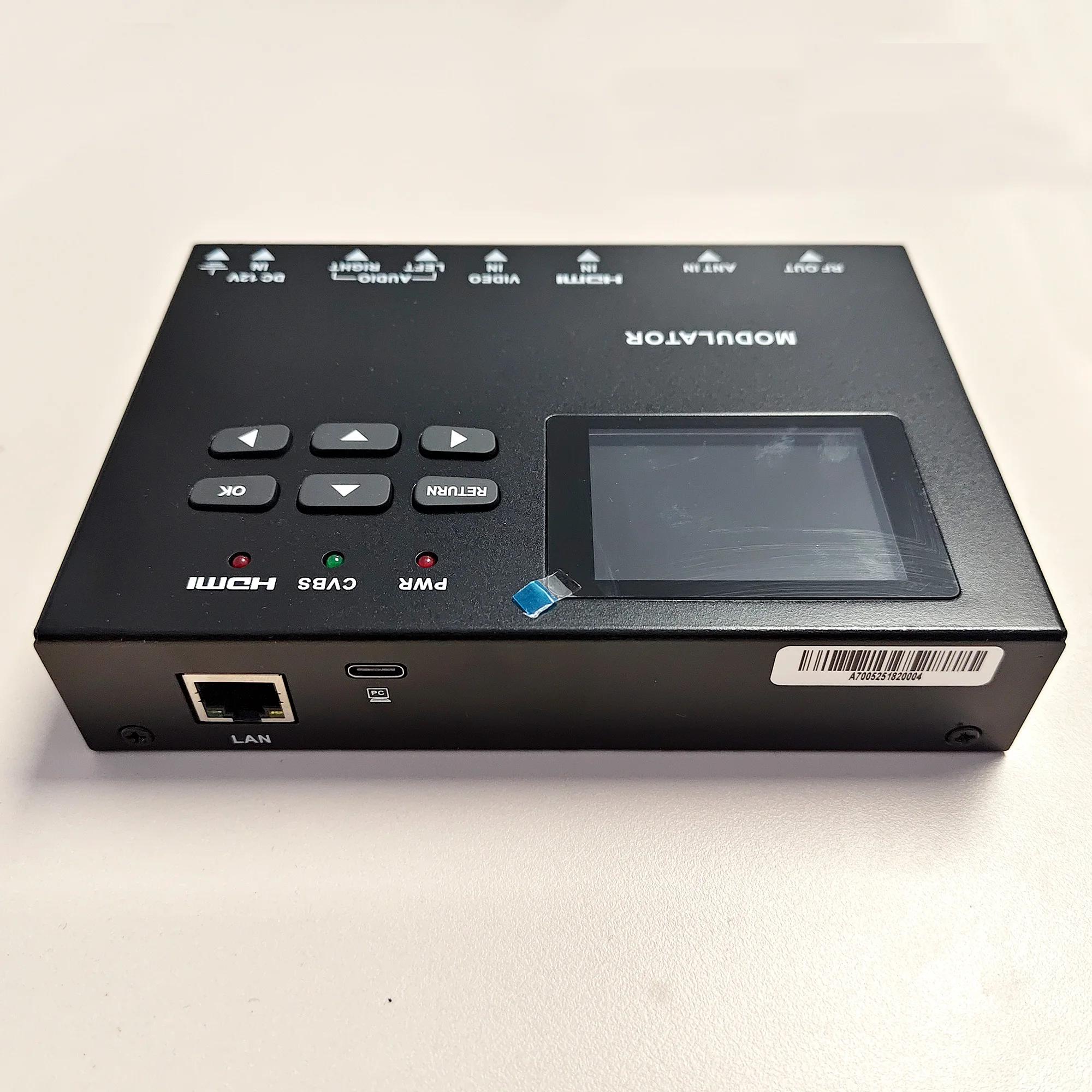 MPEG-4 AVC/H.264 encoding and modulation capabilities  DVB-T modulator  audio and video signal conversion to DVB-T RF output