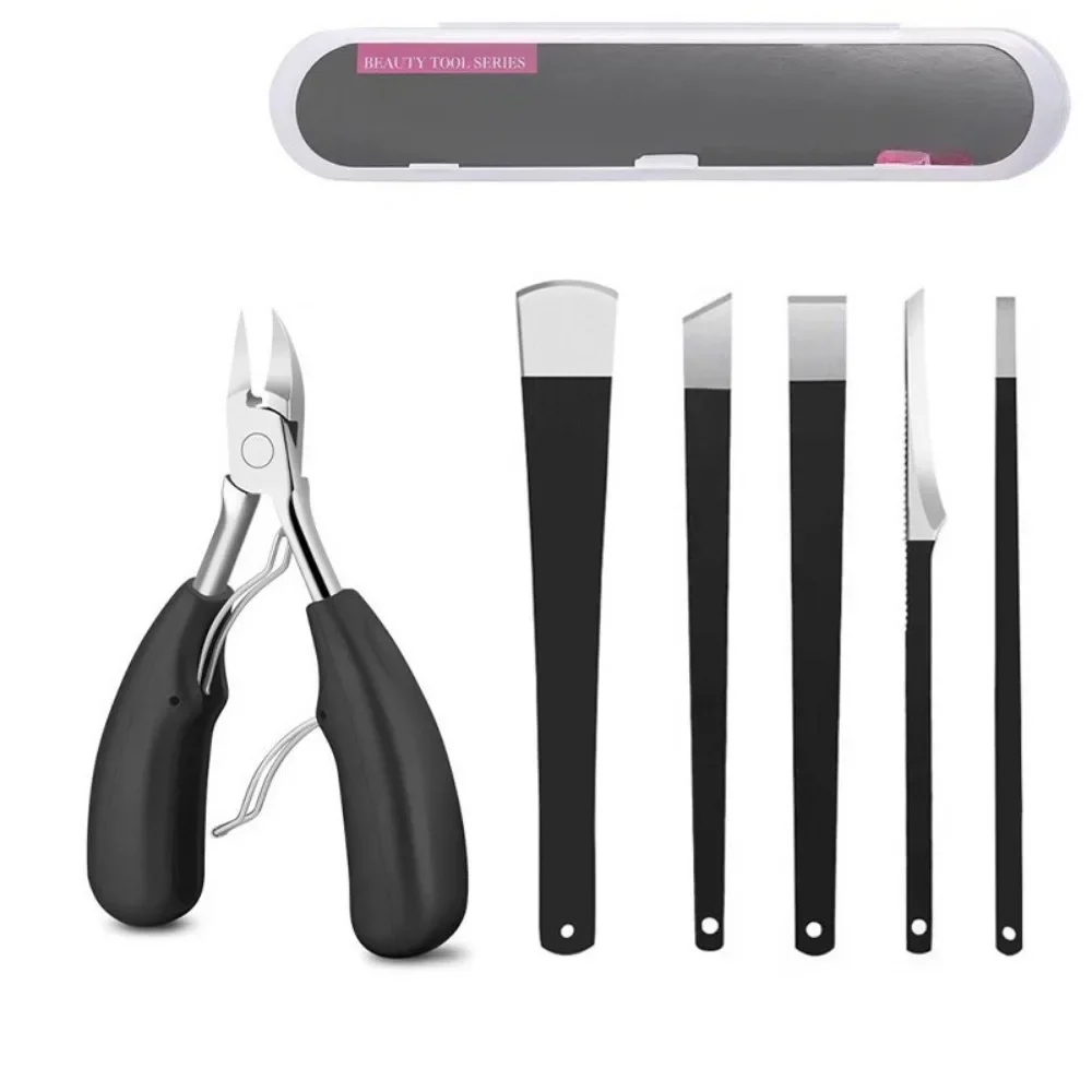 3/4/6PCS Pedicure Knife Stainless Steel Pedicure Tool Cuticle Nipper Professional Callu Nail Trimming Tools Multifunctional Care