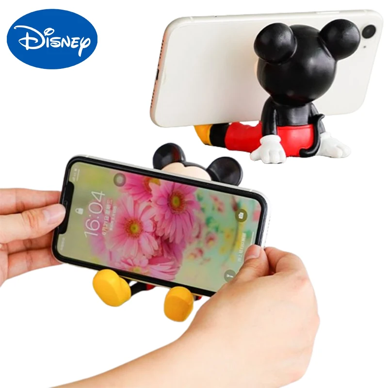 Disney Mickey Desk Phone Holder Anime Portable  IPad Smartphone Stand for IPhone Samsung XiaoMi Universal Bracket Ornaments Gift