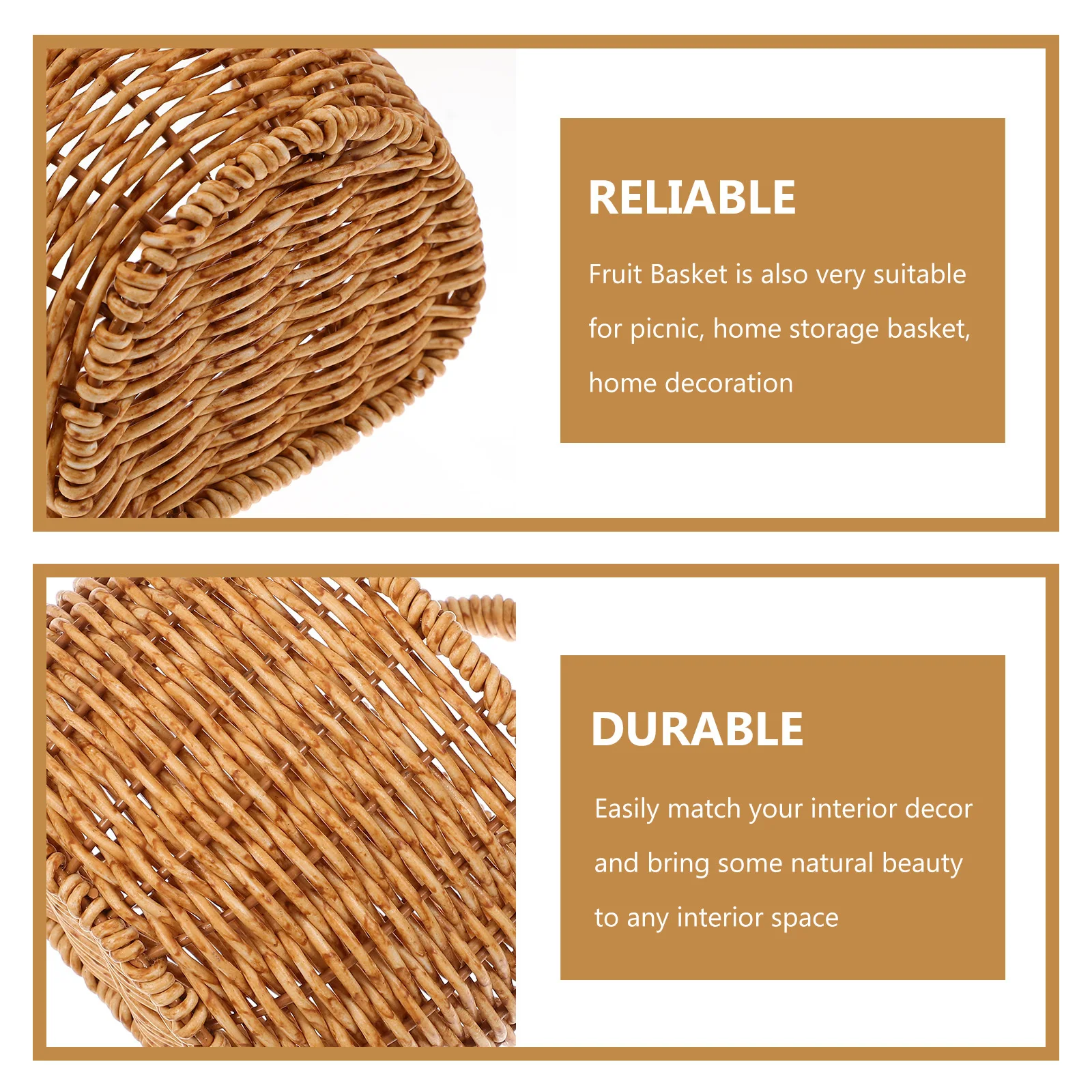 

Wall Storage Basket Woven Fruit Basket Kitchen Vegetable Bread Organizer Portable Plastic Sundries Holder