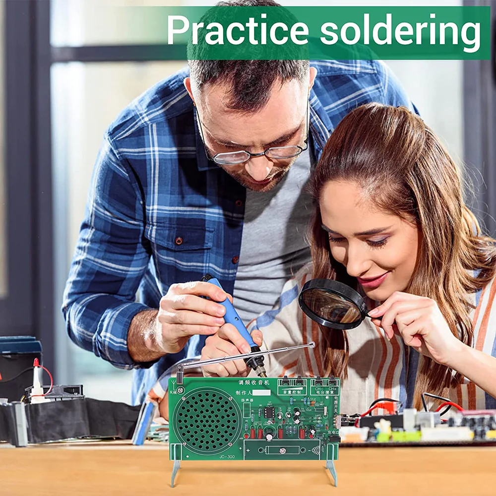 FM Radio DIY Kit RDA5807 FM Radio Receiver 87MHz-108MHz Frequency Modulation TDA2822 Power Amplifier Auto Searching Station