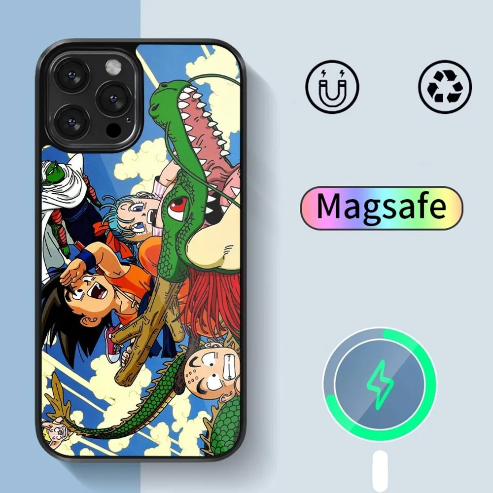 Cartoon D-DRAGON B-BALL  Phone Case For iPhone 14 13 12 11 15 Pro Max Plus Magsafe Magnetic Cover