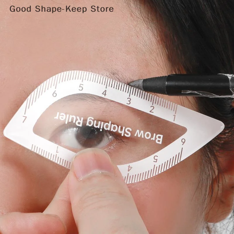 1PC Quick 1-Minute Brow Mapping Lineal Augenbrauenformungswerkzeug für Microblading und Permanent Makeup Schablonen Einfaches Design Zeichnen