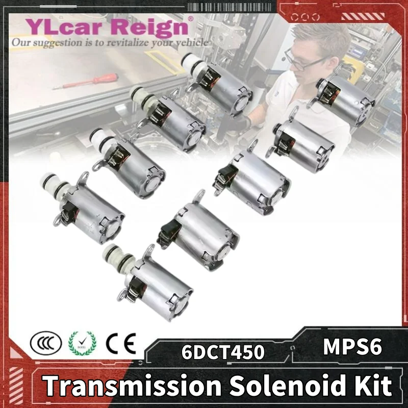 6DCT450 MPS6 Automatic Transmission Original Solenoid Kit 6 Speed Fits For Ford Galaxy Focus Mondeo Volvo Car Accessories