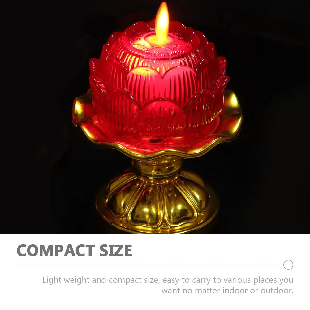 

2Pcs Electric LED Lights Operated Flameless Decorative Candles for Wedding Party Romantic Setting