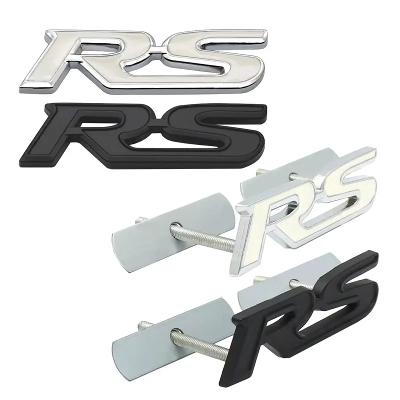 Multi-Style Sports Version RS Styling Car Body Sticker Grille Badge Tail Decal For Ford Chevrolet HONDA