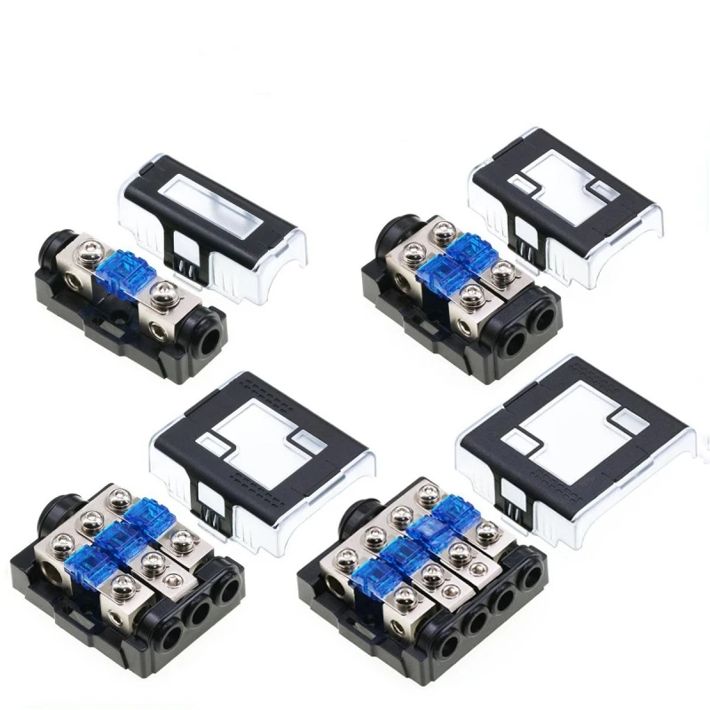 1PCS Zinc Alloy Fuse Holder with Indicator Light, Car Audio AFS Waterproof Fuse