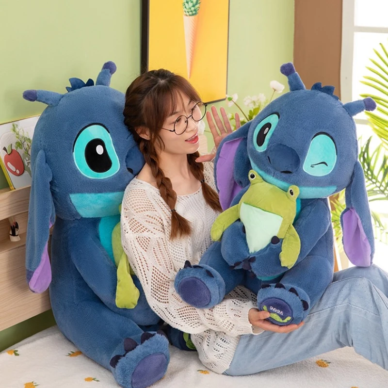 

35/80CM Disney Lilo and Stitch Plush Doll Cartoon Toy Anime Stuffed Kawaii Soft Plushie Kids Birthday Xmas Gifts Frog Stich