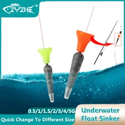 ZYZHE Quick-change Lead Sinker For Pair with Apo Float Wind and Wave-resistant Rapid Sinking Sea Rock Fishing Lead Accessories