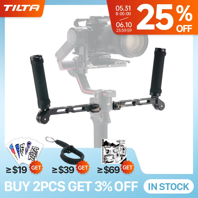 TILTA TGA-DHB2 Dual Handle Bracket for DJI Ronin RS2 / RS3 pro