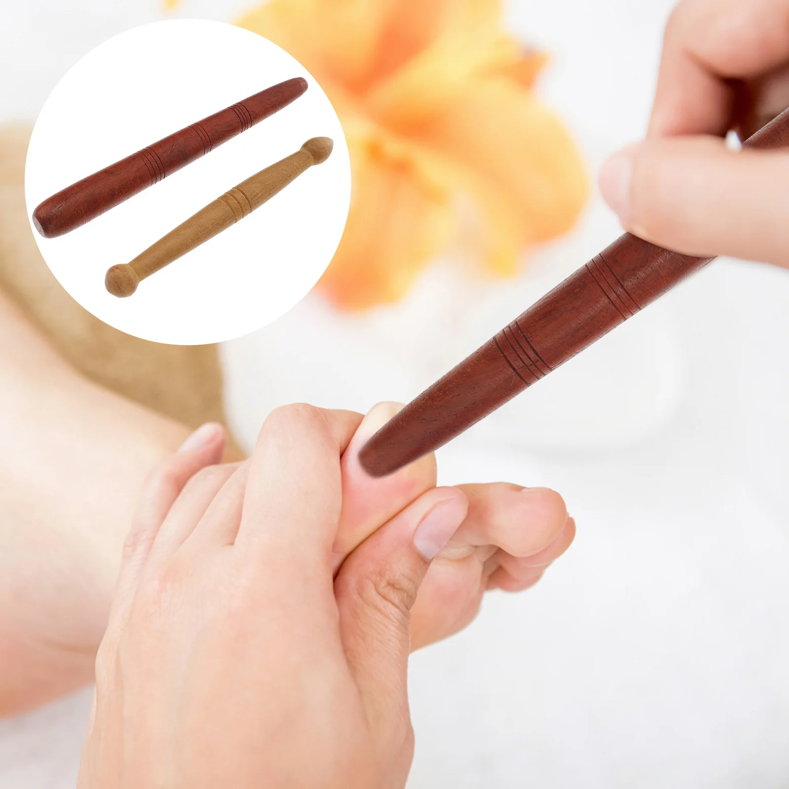 

Foot Massage Wooden Stick Muscle Relaxation Tool Skin Care Massager Acupuncture Point Massaging