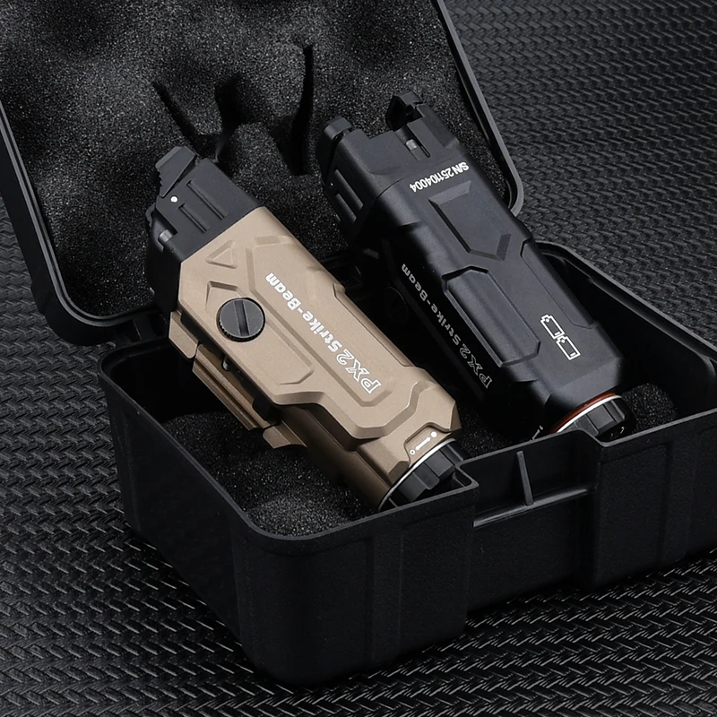 WADSN PX2 Tactical High Power Flashlight 1000lumen White LED Strobe Pistol Scout Light Fit 1913 UNIV Airsoft Hunting Lamp