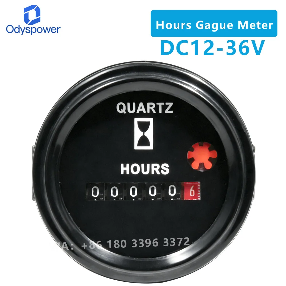 12V-36V Marine Quartz Timer Hourly Table Waterproof Timer Circular Timer Suitable For Ships And Cars