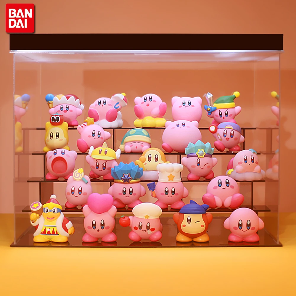 8Pcs/Set Games Star Kirby Anime Figure  Cute Cartoon Pink Kirby Mini Figure Decorative Collection Toy For Children's Gifts