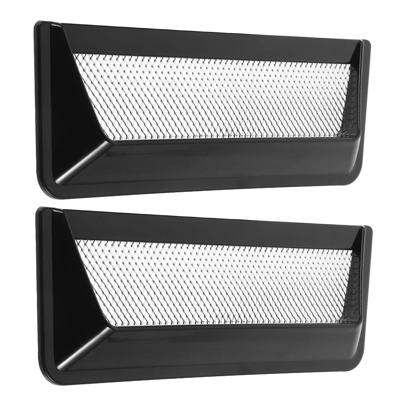 

1 Pair Hood Covers Modified Body Stickers Side Air Vent Grille Tuyere Scoop Black Vents Trim Engine Hood Vents Decoration Car