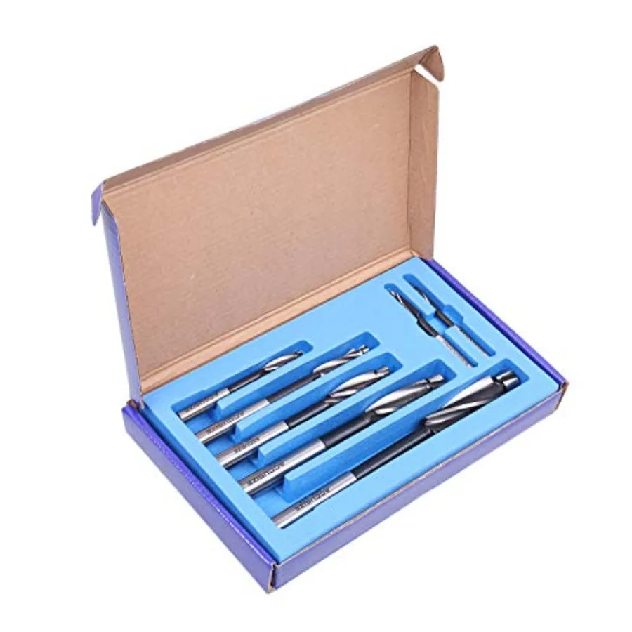 

H.S.S. Solid Cap Screw Counterbore Set 3 Flute Straight Shank 7 Pc 508S-0007