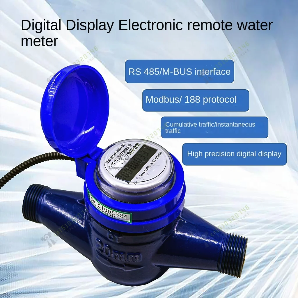 High Precision Digital Intelligent Remote Water Meter Modbus Protocol RS485 Communication Industrial Flow Meter