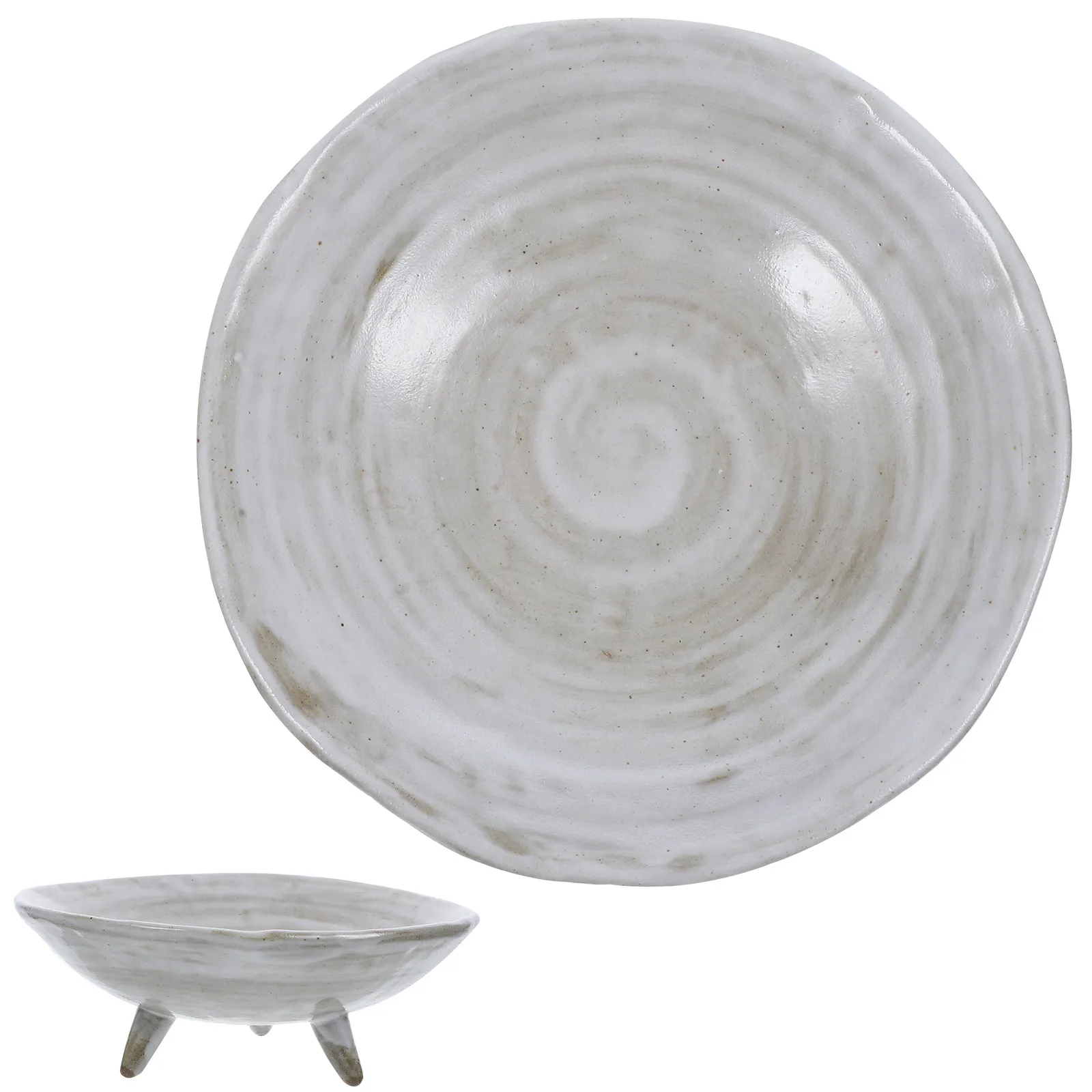 

High Footed Snack Dish Ceramic Material Elegant Luxurious Feel Home Office Living Room Use Fruit Tray Dessert Display