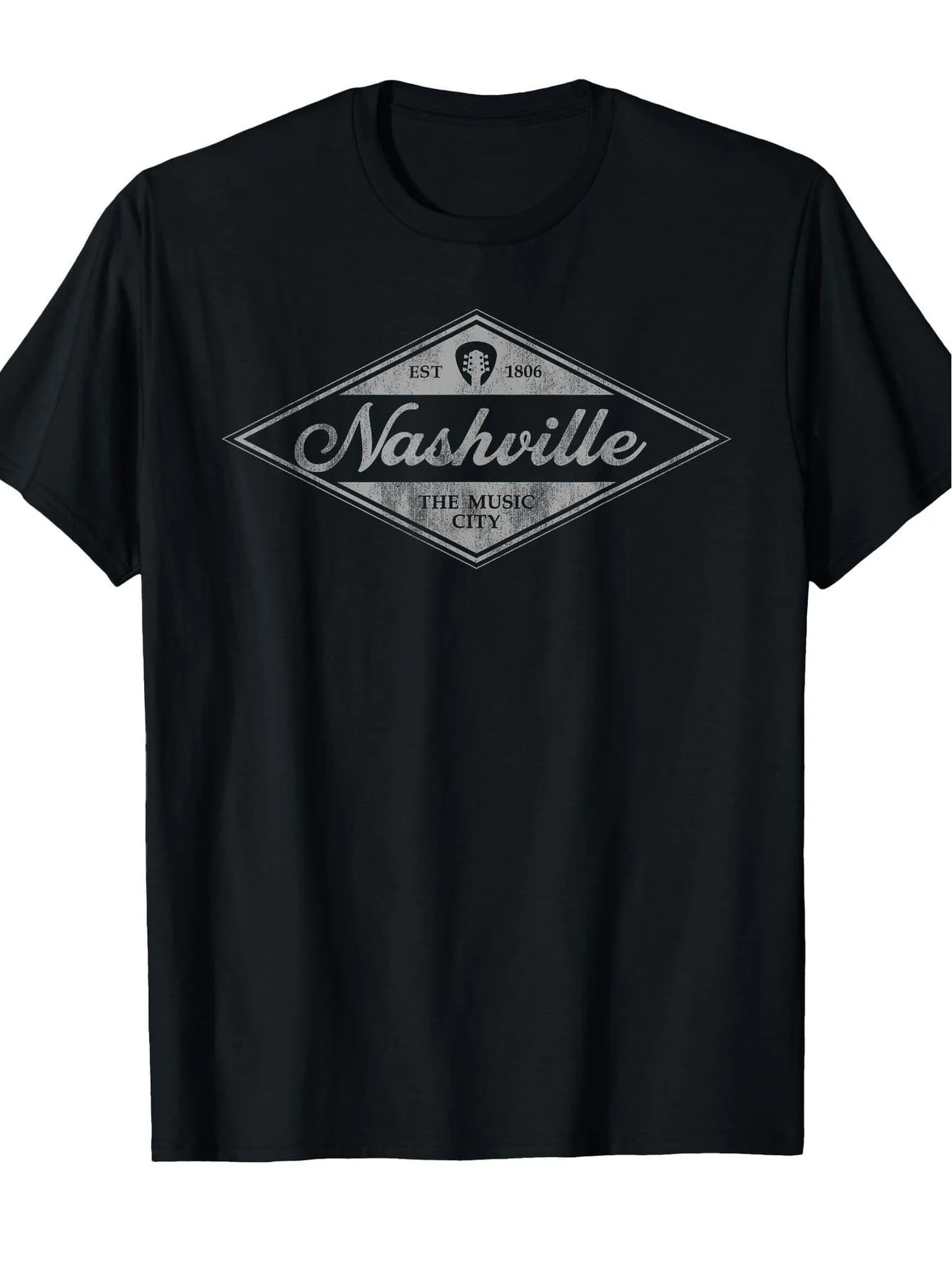 Mens Nashville Tennessee Vintage Guitar T-Shirt