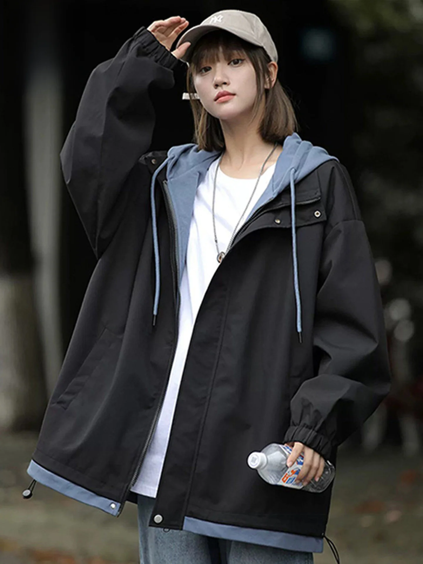 

Мужская повседневная куртка Nanilou в рабочем стиле, ветрозащитная, для активного отдыха, осенняя новинка, молодежная модная брендовая куртка