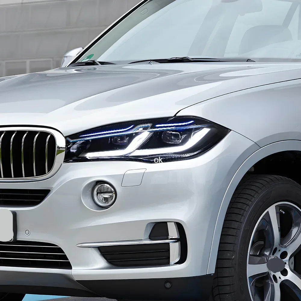 

Для BMW X5 X6 28i 35i 50i F15 2014-2018 светодиодные автомобильные передние фонари в сборе, обновленный стиль 2023, объектив проектора DRL, автомобильный инструмент, аксессуары