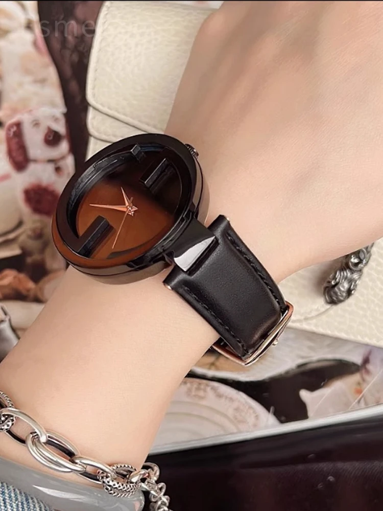 Dainty Leather Watchbands for GC Gucci YA1332 YA1333 YA1335 Black Brown Genuine Cowhide Waterproof Strap 16x10 20x12 22x14mm