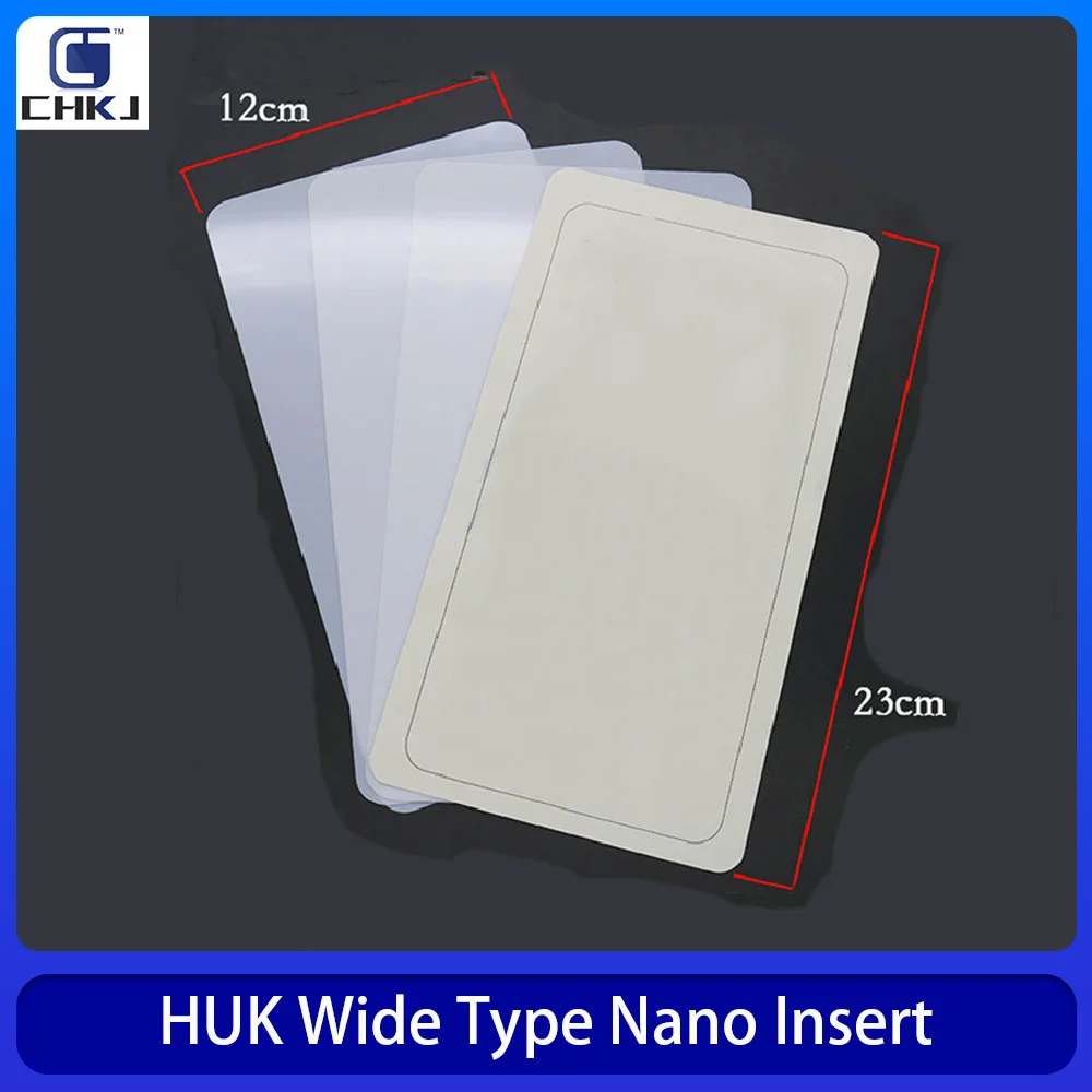 CHKJ 3 pcs/lot 23x12cm Toughness Nano Plastic-Steel Insert Sheet For HUK Wide Type Nano Insert Locksmith tools Free shipping