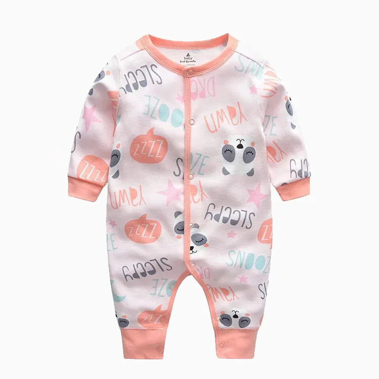 Spring Autumn Baby Romper Cartoon Print Infant Long Sleeve Bodysuit Soft Cotton Toddler Jumpsuit Newborn Baby Outfits Clothes