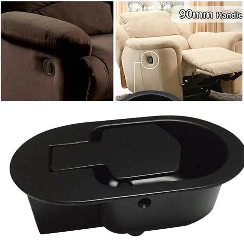 Poignée inclinable poignée inclinable en métal avec câble pièces de rechange universelles pour fauteuil inclinable canapé chaise levier de déverrouillage poignée de traction