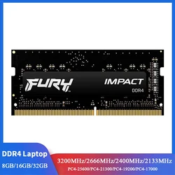 Hyperx FURY Impact DDR4 RAM 16 GB 8 GB 3200 MHz 2400 MHz 2666 MHz Pamięć SODIMM 260Pin SODIMM PC4-19200 21300 25600 DDR4 Notebook RAM