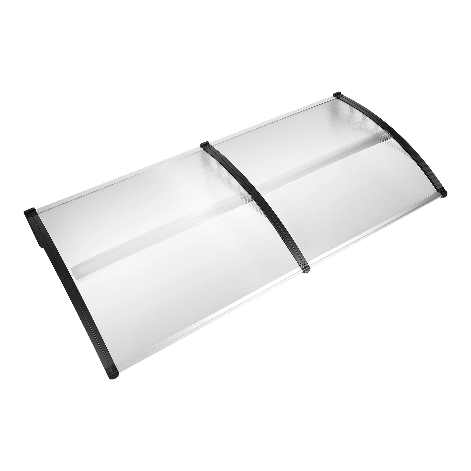 Außentürmarkise Transparent 90x200cm, PC Anti-UV-Überdachung für Fenster und Terrasse, Regen-, Schnee- und Hagelschutz Bogenabdeckung für Haustür und Terrasse – Detail 7