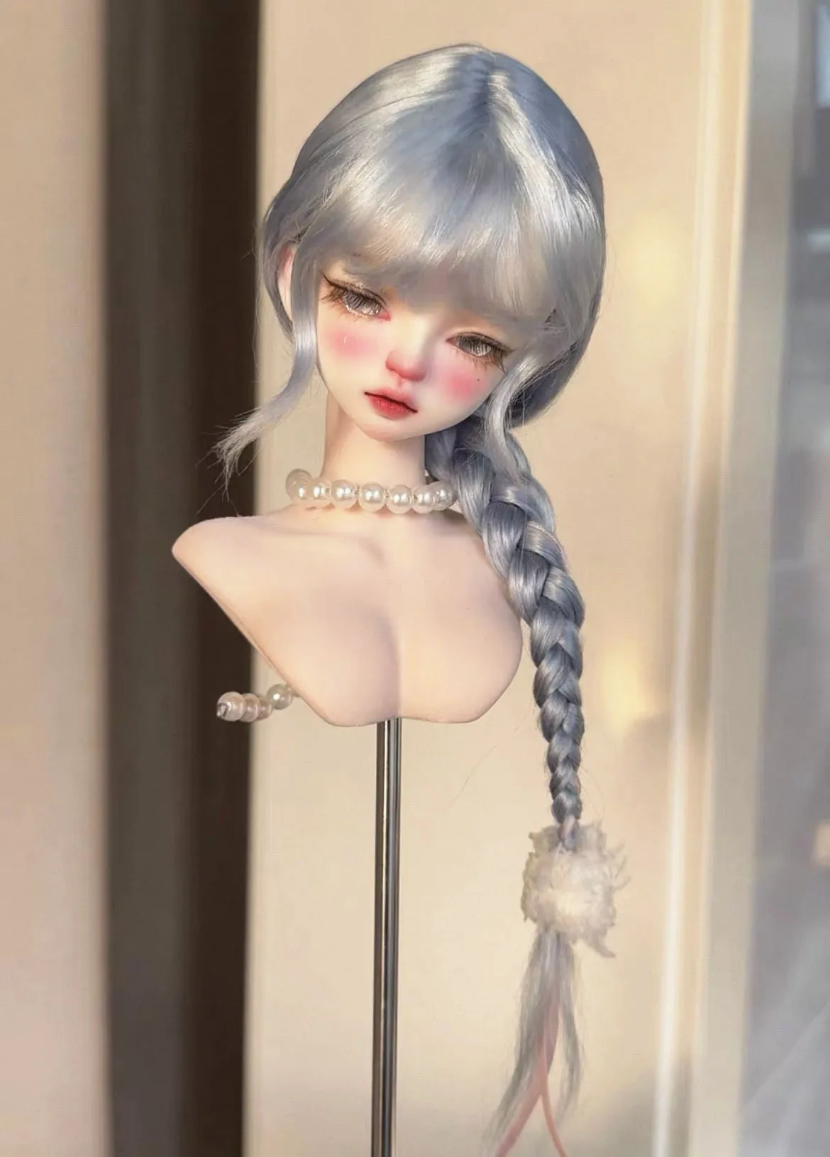 Hair for doll hard shell wig 1/4 BJD wig, Suitable for doll head circumference of 17.5-18.5cm free shipping