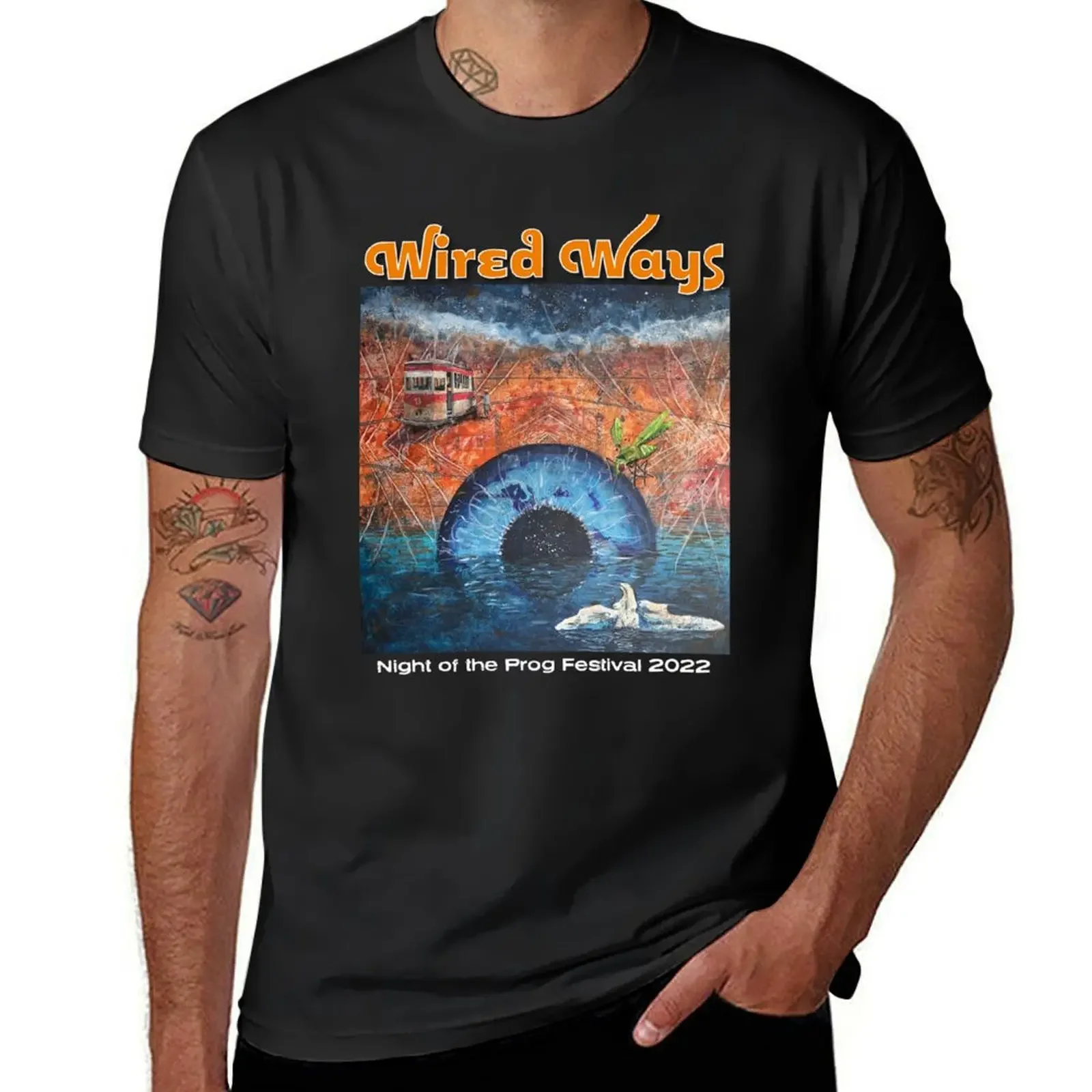 Wired Ways 2022 T-Shirt heavyweights blue archive shirts men