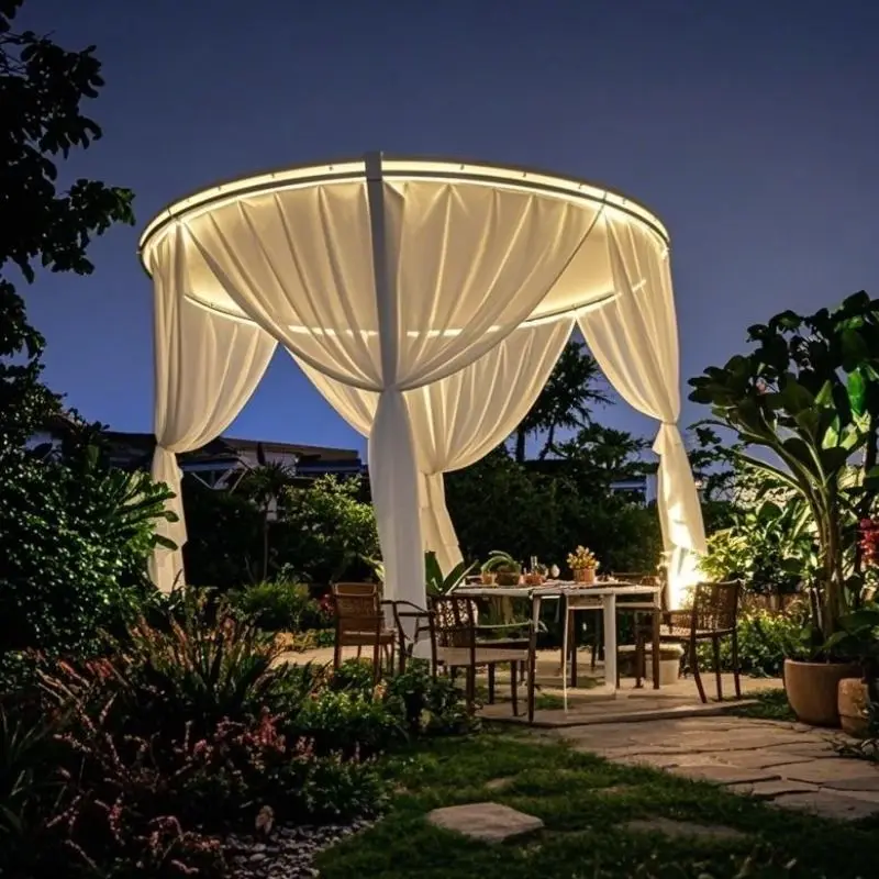 مظلات خارجية: أناف مستديرة، مظلات خيمة ذات مناظر طبيعية خلابة للمخيم/المزارع، ساحة B&B ومظلات خارجية للفندق