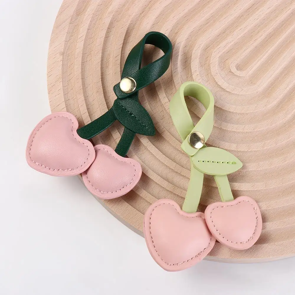 

Peach Heart Cherry Key Chain Decoration Keychain Love Cherry Pendant DIY Craft Accessories Bag Decoration Bag Pendant Women/men